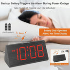 DreamSky Wooden Digital Alarm Clocks - Image 3