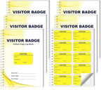 6 Pack of 1800 Visitor Badges Stickers Visitor Log Book by Unknown