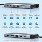 USB C Laptop Docking Station Dual Monitor HDMI - Image 2