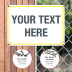 Personalized Custom Customize for Office, Delivery Yellow Sign, 10x14 Inches - Image 4