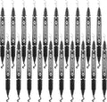 Sibba 20 PCS Dual-Tip Black Drawing Pens 0.5/1mm Bold & Fine Paint Markers by Sibba