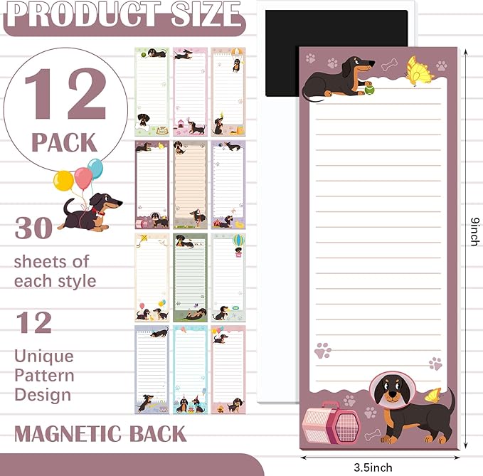 Gersoniel 12 Packs Magnetic Notepads - Image 2