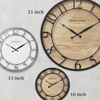 Presentime & Co 21" Farmhouse Series Wall Clock, Cottage Style, Vintage Design - Image 7