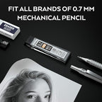 Nicpro 600 PCS Lead Refills 0.7mm HB #2 Break Resistant Mechanical Pencil - Image 3