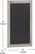 HBCY Creations 20" X 30" Weathered Lightwash Solid Wood Frame Wall Chalkboard - Image 3