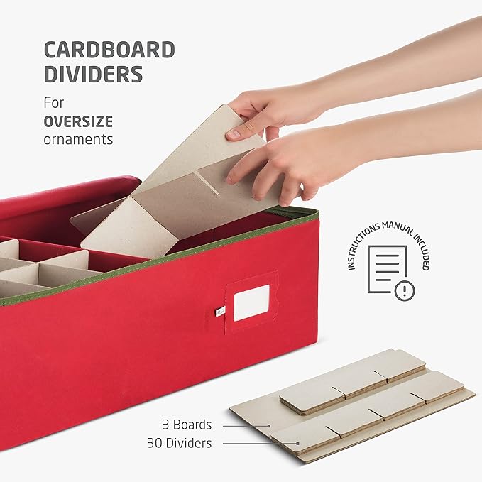 ZOBER Underbed Christmas Ornament Storage Box - Image 4