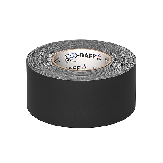 3" Pro Gaff Gaffers Tape 55 yards length black matte. Premium Heavy-Duty - Image 3