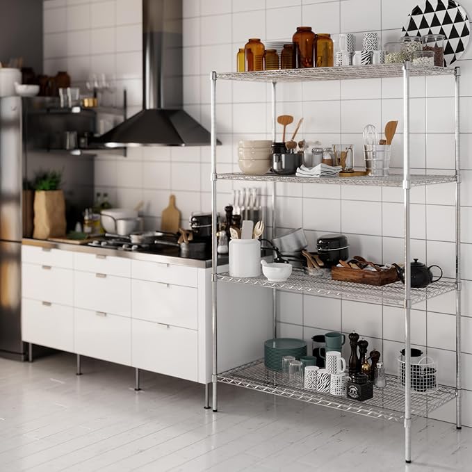 Regal Altair 24" Deep x 48" Wide x 74" Height Wire Shelving Kit | 4-Tier | NSF - Image 5