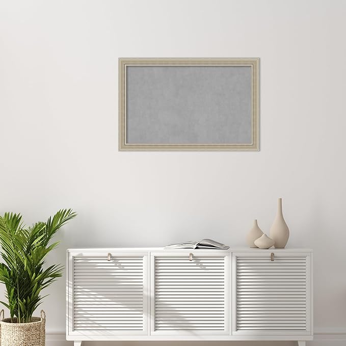 Amanti Art Silver Framed Magnetic Board 24x36 Large Vision Board - Image 6