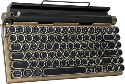 Adventurers Typewriter-Style Retro Mechanical Keyboard LED Backlight 83 Keys