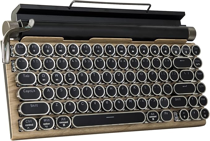 Adventurers Typewriter-Style Retro Mechanical Keyboard LED Backlight 83 Keys by Unknown