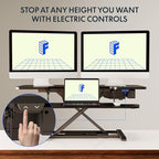 FLEXISPOT 40" Electric Standing Desk Converter, Height Adjustable Riser - Image 4