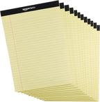Amazon Basics 50 sheet Wide Ruled Lined Writing Note Pad, 8.5" x 11.75" by AmazonBasics