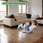 Kuyal Clear Chair Mat, Hard Floor Use, 4.75'×7' Transparent Office Home Floor - Image 2