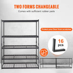 vevor storage shelving unit 5-tier adjustable 2000 lbs, package contents