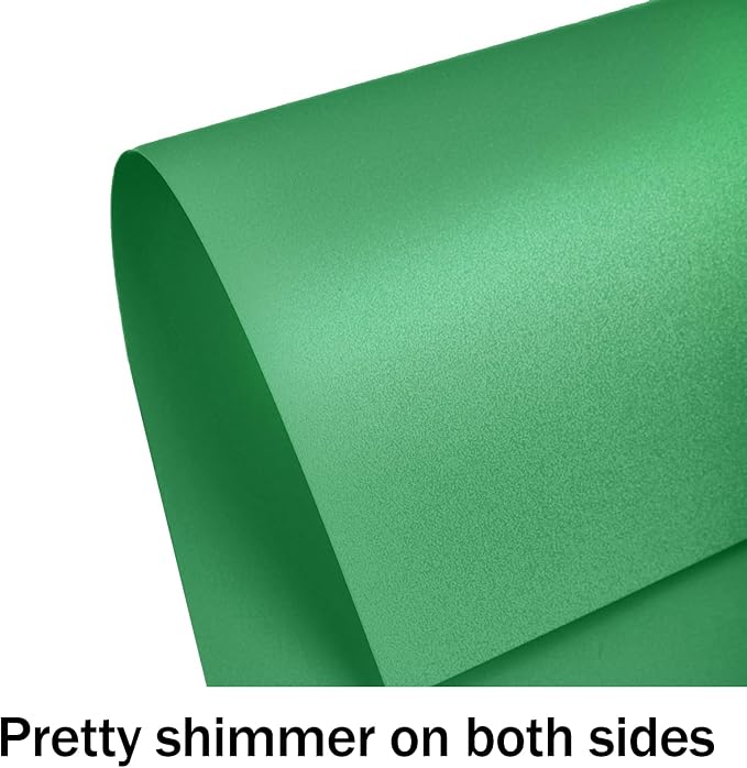 Goefun 100 Sheets Green Shimmer Cardstock 8.5 x 11, 80lb Card Stock Printer - Image 3