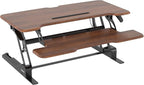 Mount-It! 38 Inch Standing Desk Converter, Sit Stand Desk Riser - Image 8