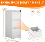 OPTYMIRA 3 Drawer File Cabinet - Image 3