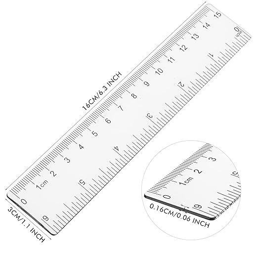 Zonon 500 Pcs 6 Inch Rulers Bulk Clear Plastic Flexible Straight Rulers - Image 7