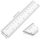 Zonon 500 Pcs 6 Inch Rulers Bulk Clear Plastic Flexible Straight Rulers - Image 7