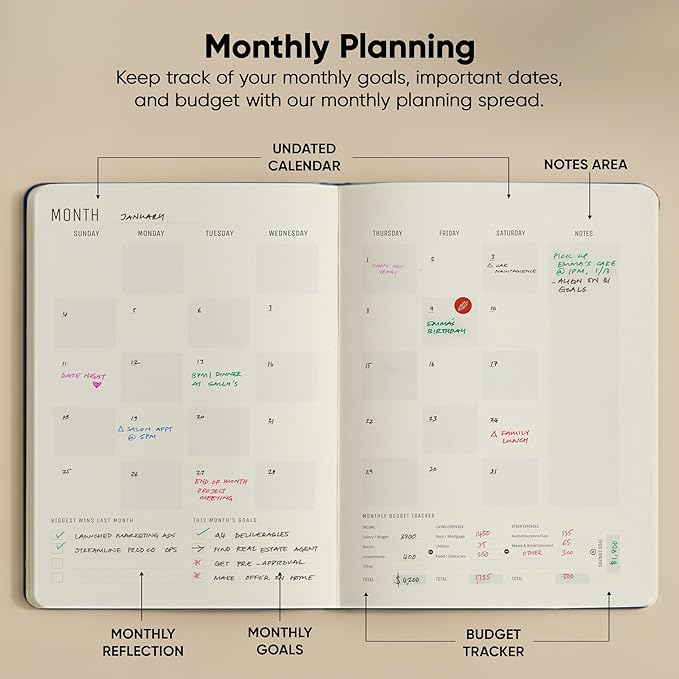 Undated, 2026 Planner, 8.5" x 11" - Image 5