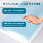 AHUAWA Lumbar Support Pillow for Recliner Chair and Couch, Memory Foam Back - Image 4