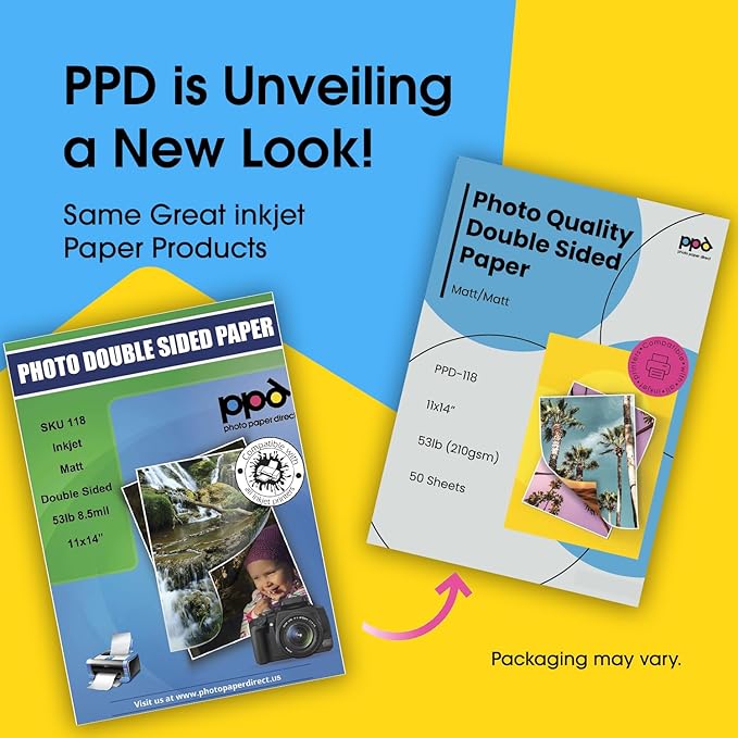 PPD Double Sided Photo Paper, Matte Brochure Paper 11 x 14 - Image 2