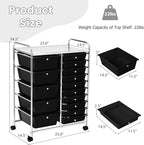 GLACER 15 Drawers Rolling Cart, Storage Cart - Image 3