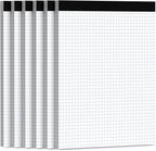 Aidunmis Graph Paper 8.5 x 11, 6 Pack, 4x4 Graph Ruled, Grid Paper 8-1/2 x 11 by Aidunmis