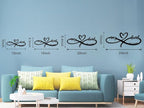 Personalized Valentine's Day Gift, Infinity Heart Wall Decor, Personalized - Image 5