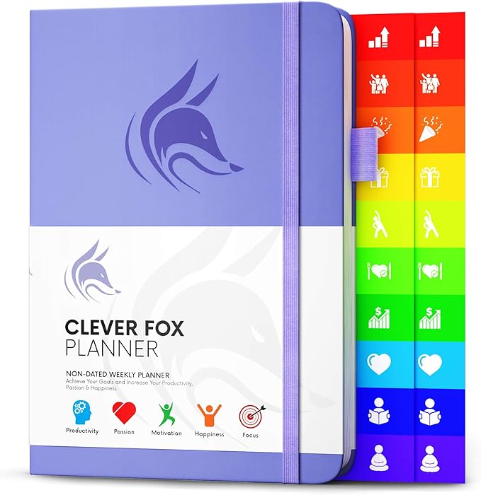 Clever Fox Planner – Undated Weekly & Monthly Planner by CleverFox