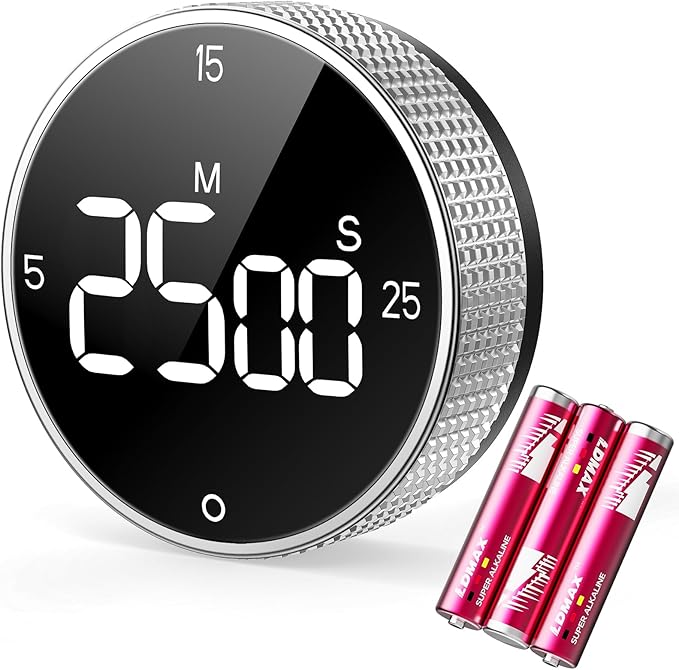 Digital Kitchen Timer with Magnetic, Large LED Display Countdown/Countup Timer by SmartTimingforEveryMoment