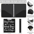 Lateefah 3 Ring Binder, 1 Inch Binder Organizer - Image 4
