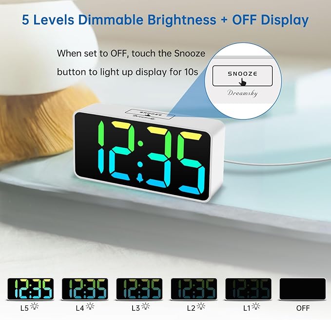 DreamSky Super Loud Alarm Clock - Image 5