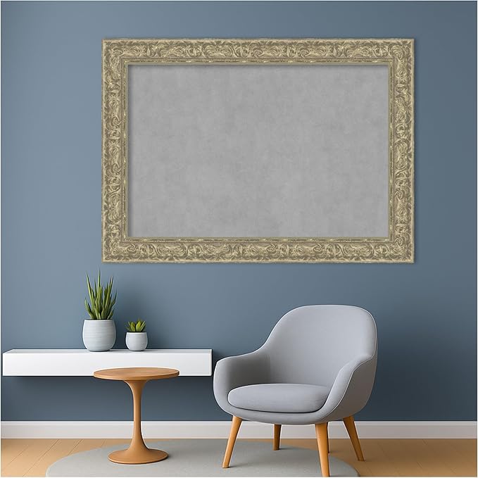 Amanti Art Silver Framed Magnetic Board 31x43 Large Vision Board - Image 5