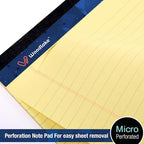 Woodlake Legal Pads 8.5 "x 14" – 6‑Pack, Wide Ruled, Premium Yellow Paper Pad - Image 4