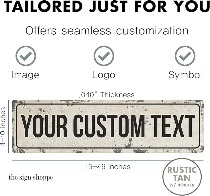 Rustic Custom Metal Sign - Image 2