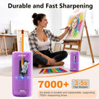 AFMAT Electric Pencil Sharpener, Fully Automatic Pencil Sharpener, Auto in & Out - Image 3