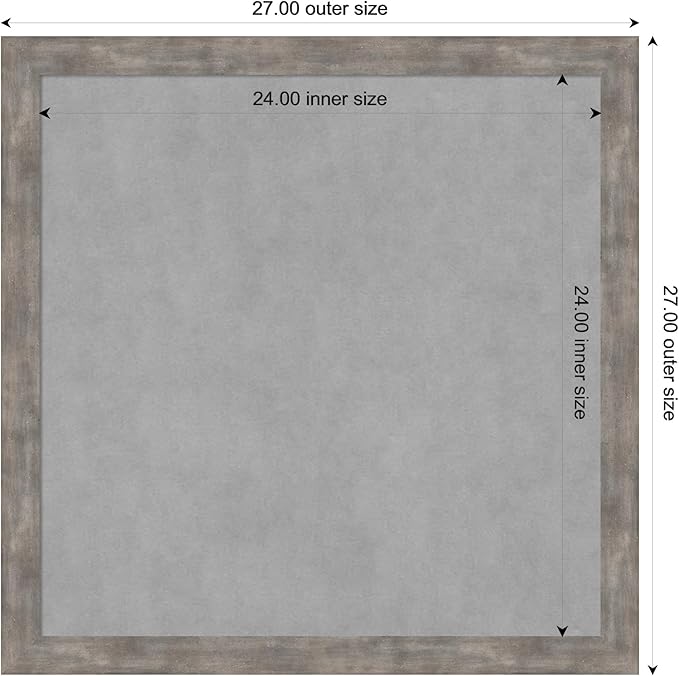 Amanti Art Silver Framed Magnetic Board 27x27 Medium Vision Board - Image 3