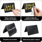 12PCS Mini Chalkboard Signs, Reusable Table Sign Chalk Board - Image 3
