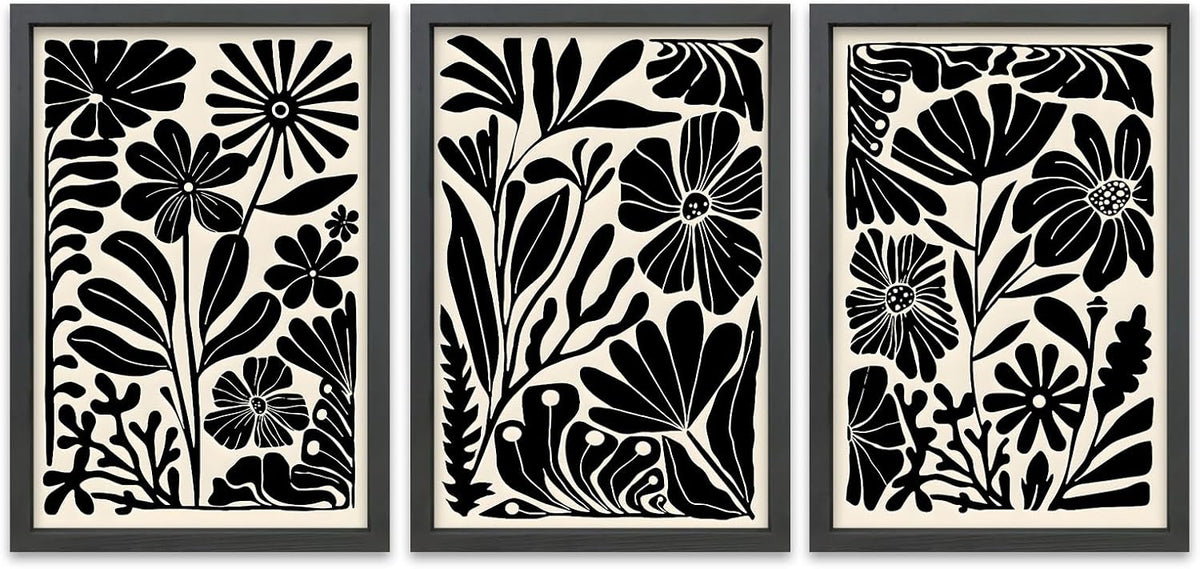 tqianjiang flower plant sign wall decor 16"x11" set, main product view
