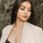 Compass Necklace for Women Men 925 Sterling Silver Pendant Urn Necklaces for - Image 9