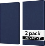 Olanglab Sound Absorbing Acoustic Wall Panels 2 Pack, Large Fabric Wrapped by Olanglab