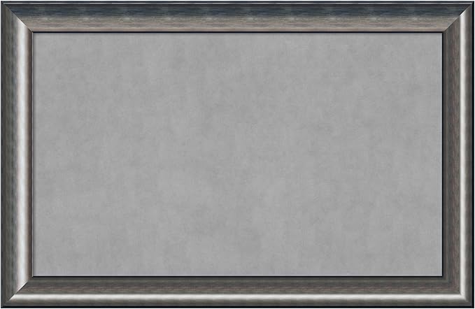 Amanti Art Silver Framed Magnetic Board 30x46 Large Vision Board by AmantiArt
