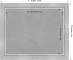 Amanti Art Silver Framed Magnetic Board 39x47 X-Large Vision Board - Image 4