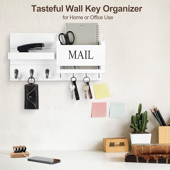 Lwenki Mail Organizer for Wall Mount – Key Holder - Image 6