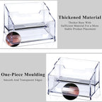 Clear Acrylic Business Card Holder, 2 Tier Premium Acrylic Clear Business Card - Image 4