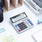 M&G Desk Calculator 12 Digit Extra Large LCD Display, Dual Solar Power and - Image 8
