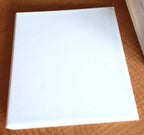 Easel Ring Binders - Flip Over The top Style Platform Construction. (White, 11" X 8 1/2" Sheet Size Bound on 11" Side)
