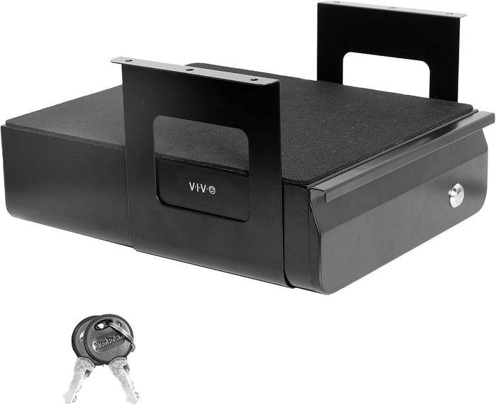 VIVO Black 12 x 14 inch Under Desk Drawer, DESK-AC03L-B